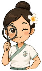 Massage Finder Figur bei der Suche, Oberkörperansicht