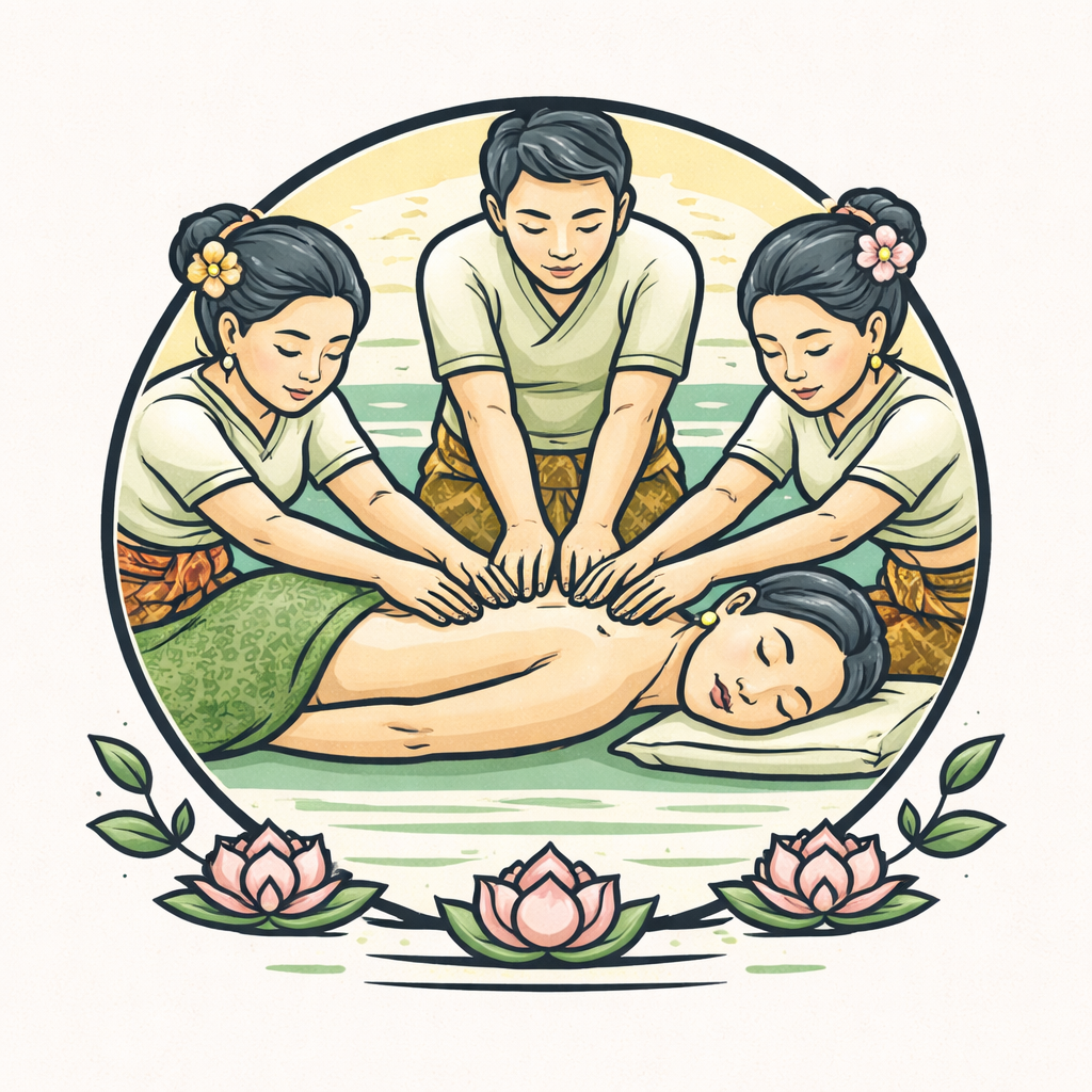 6-hands massage – luxurious massage by three therapists