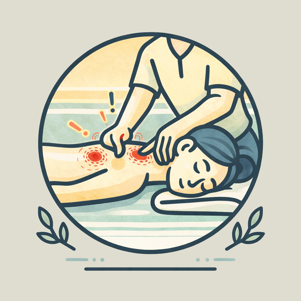 Trigger point massage – targeted pressure point work