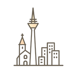 Düsseldorf-Stadtbezirk 4 Piktogramm